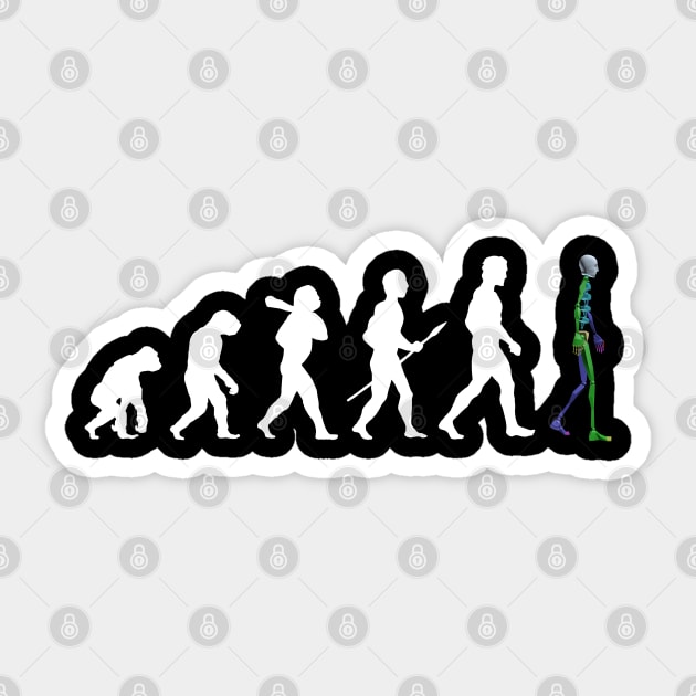 Evolution 3D - inverted Sticker by CCDesign